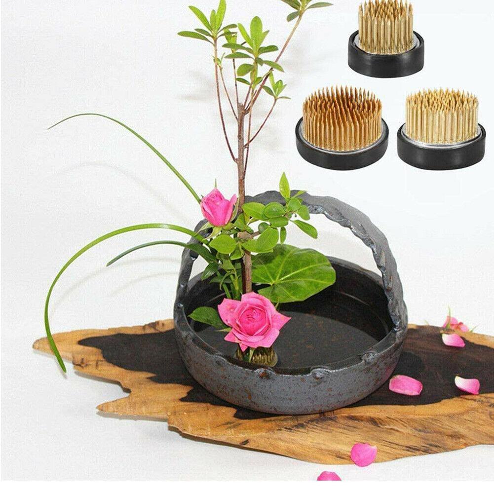 Flower Frog Pin - Runder Ikebana-Blumenfrosch mit Dichtung, Kunst-Fest-Arrangierungswerkzeug, kleine