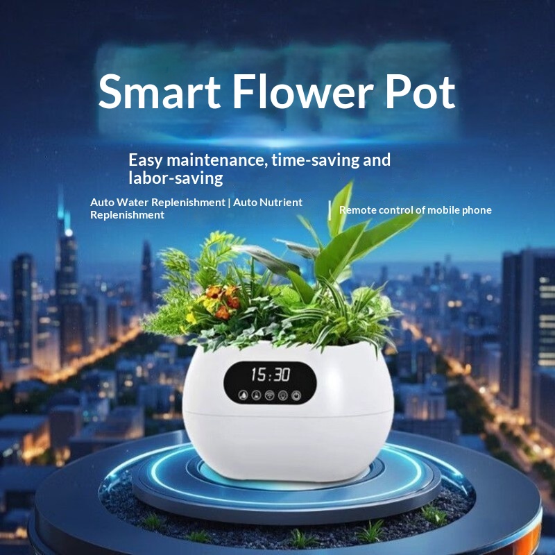 Flower Supply - KI-Intelligenter Blumentopf Automatische Bewässerung Nährstoffversorgung Fernsteuerung