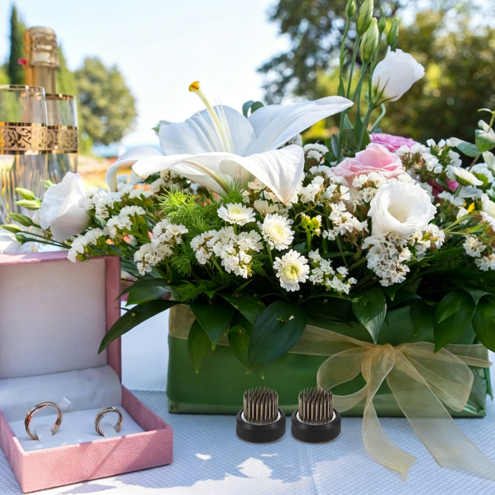 2 Stück Edelstahl-Blumenstielh – Flower Frog Pin Bewertung und Preis